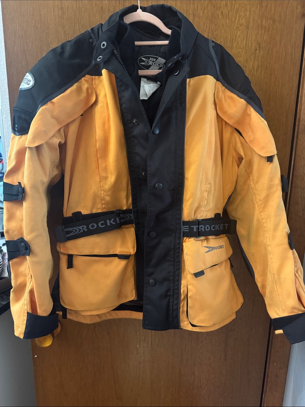 Joe Rocket Yellow and Black Motorcycle Jacket
